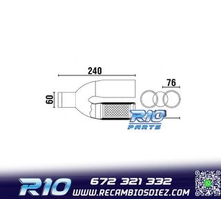 COLA ESCAPE DOBLE REDONDA