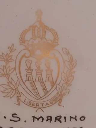 Piatto Capodimonte Porcellana Decorato Parete