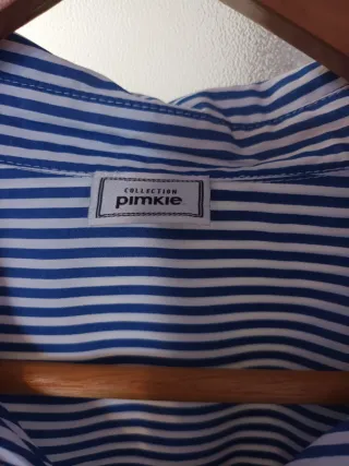 Camisa Rayas Flores Bordadas