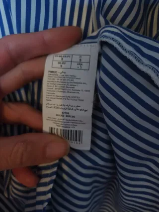 Camisa Rayas Flores Bordadas