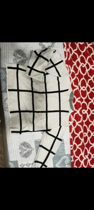 Maglioncino crop a quadri