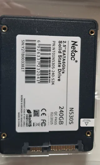SSD Netac 240GB 2.5 SATA III