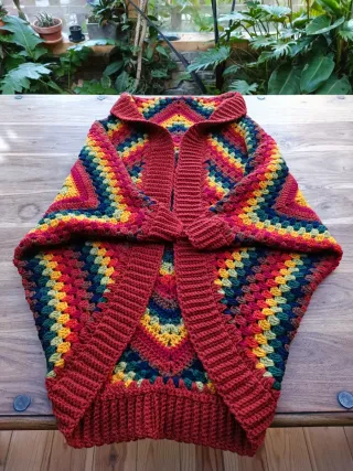 Cárdigan tejido multicolor talla única