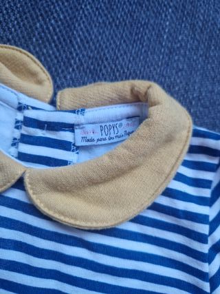 Vestido y braguita bebé niña invierno.Talla 18