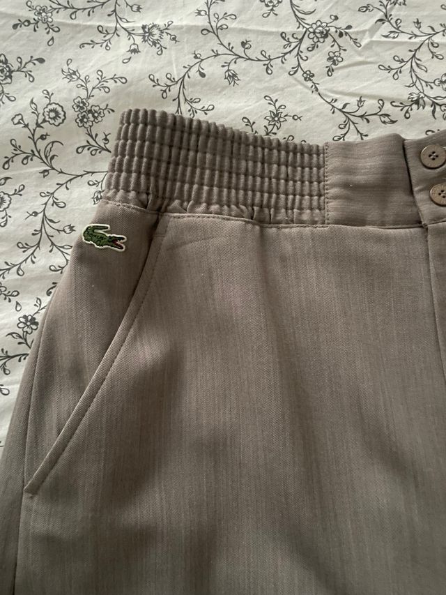 Lacoste gonna pantalone grigia taglia 42/44