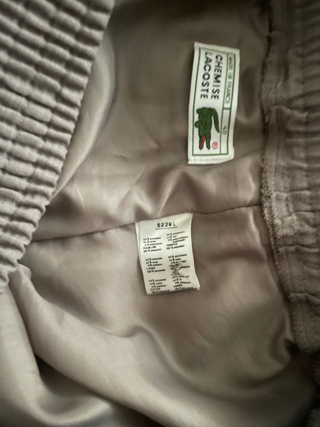 Lacoste gonna pantalone grigia taglia 42/44