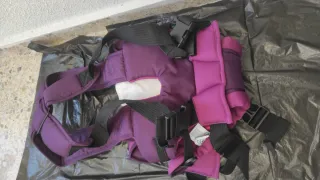 Mochila Portabebés Morada con Búho