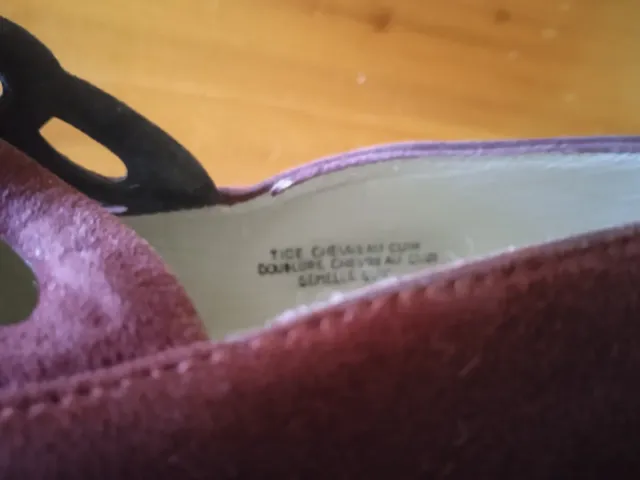 Zapatos de tacón morados talla 38.5