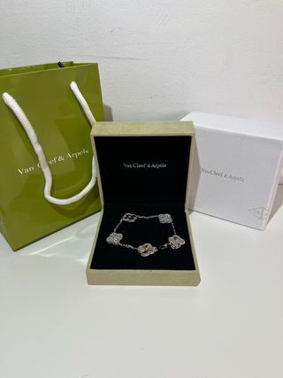 Pulsera Cleef & Arpels Trébol Plata