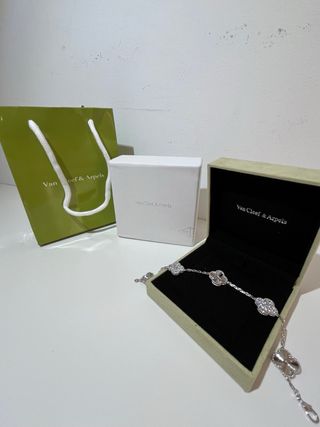 Pulsera Cleef & Arpels Trébol Plata