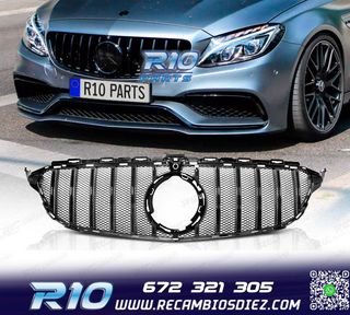 PARRILLA MERCEDES W205 18-21 LOOK SPORT NEGRO BRILLO