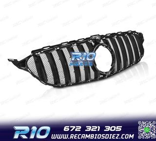 PARRILLA MERCEDES W205 18-21 LOOK SPORT NEGRO BRILLO