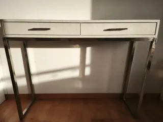 Consola recibidor  gris y plata