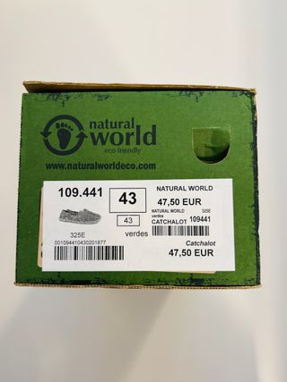 Alpargatas Natural World Catchalot verdes 43 new