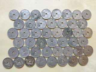 46 Monete da 25 Centesimi 1937 e 1934