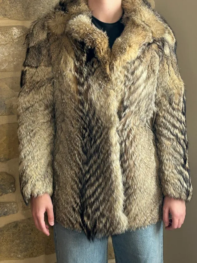 Chaqueta de piel natural