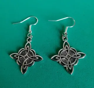 Pendientes Nudo de Bruja  y Plata