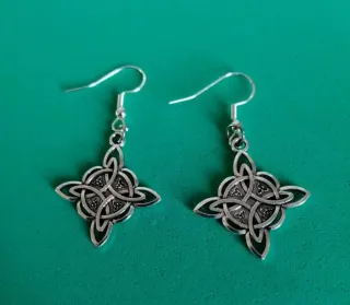 Pendientes Nudo de Bruja  y Plata