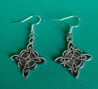 Pendientes Nudo de Bruja  y Plata