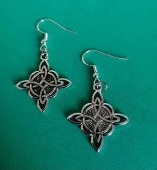 Pendientes Nudo de Bruja  y Plata