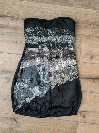 Vestido de fiesta negro talla M