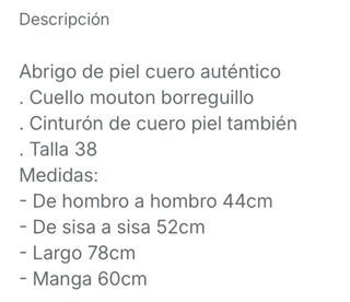 Abrigo de piel marrón