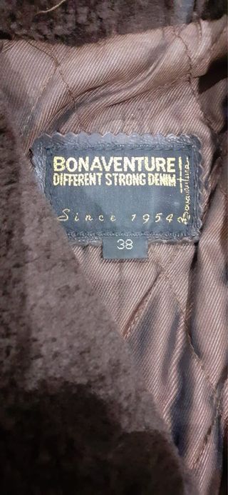 Abrigo de piel marrón