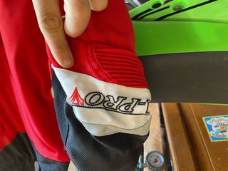 Giubbino moto A-pro rosso e nero