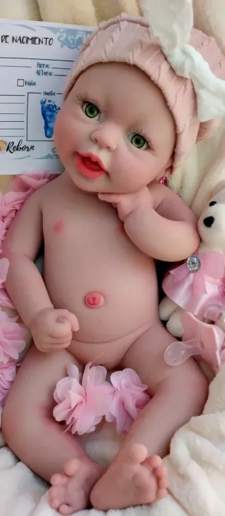 Bebé Reborn Silicona Completa 39cm