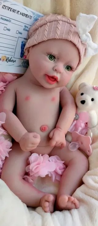 Bebé Reborn Silicona Completa 39cm