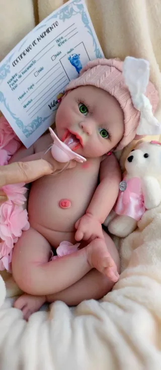 Bebé Reborn Silicona Completa 39cm