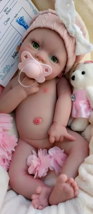 Bebé Reborn Silicona Completa 39cm