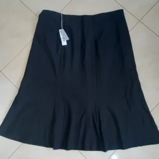 Gonna nera elegante curvy taglia 56