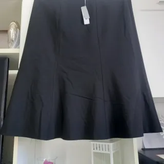 Gonna nera elegante curvy taglia 56