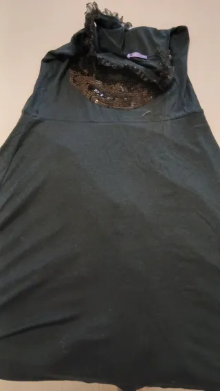 Vestido Tous Negro Vuelo Lentejuela