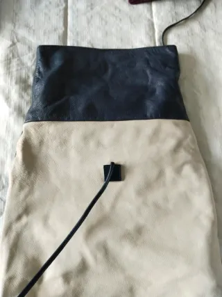 Bolso Mochila Toats Beige y Negro