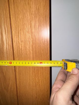 2 Puertas de Madera Completas en color Roble