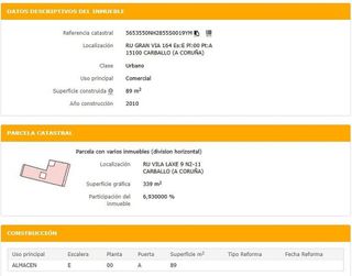 Local comercial en venta en Carballo