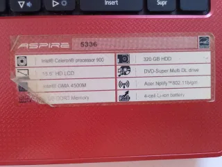 Ordenador Portátil Acer Rojo