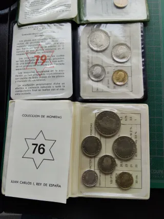 Portafoglio Monete 1976, 77, 78 e 80 Non Circolanti