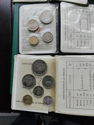 Portafoglio Monete 1976, 77, 78 e 80 Non Circolanti