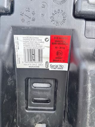 Silla coche bebé grupo 2-3 con isofix