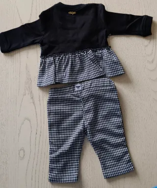 Completo neonato giacca con cerniera e pantalone