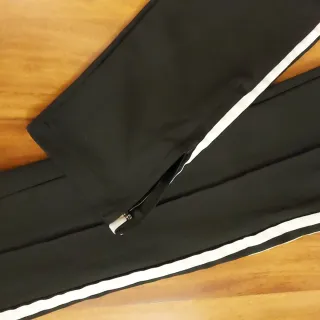 Pantalón Adidas Negro Rayas Blancas