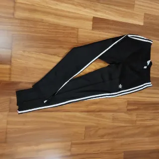 Pantalón Adidas Negro Rayas Blancas
