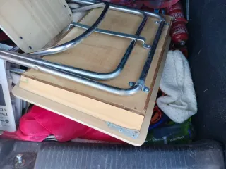 Pupitre infantil con mapa de España vintage