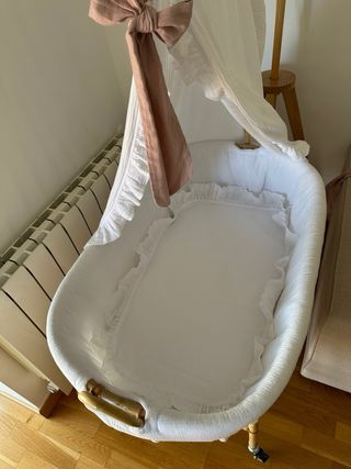 Cuna/Moisés de Bambú para bebé Hecho a Mano