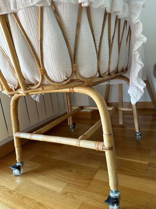 Cuna/Moisés de Bambú para bebé Hecho a Mano