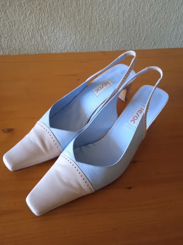 Zapatos Lerac Beige y Azul Mujer