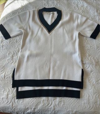 Conjunto Uterqüe rebeca y top cadenas